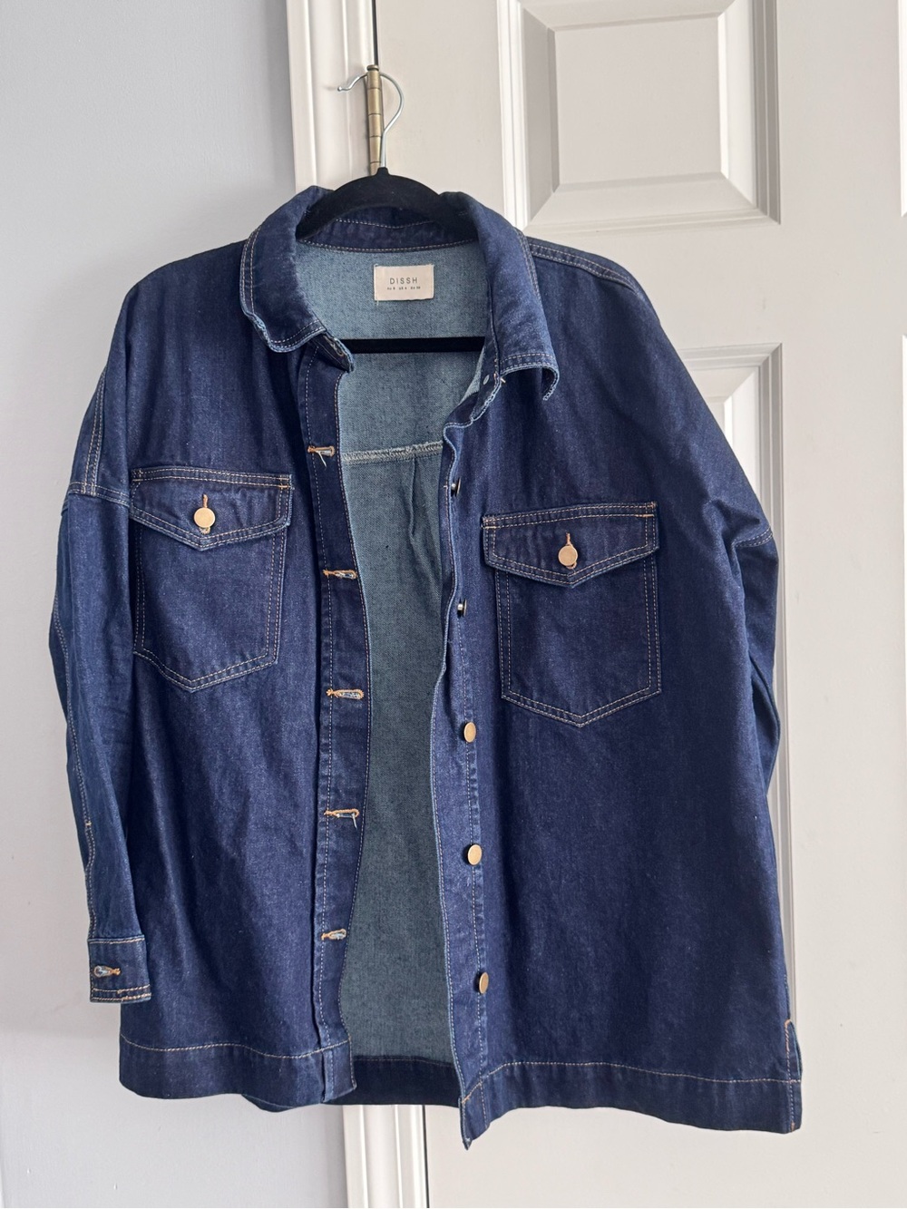 DISSH Oversized Dark Blue Denim Jacket